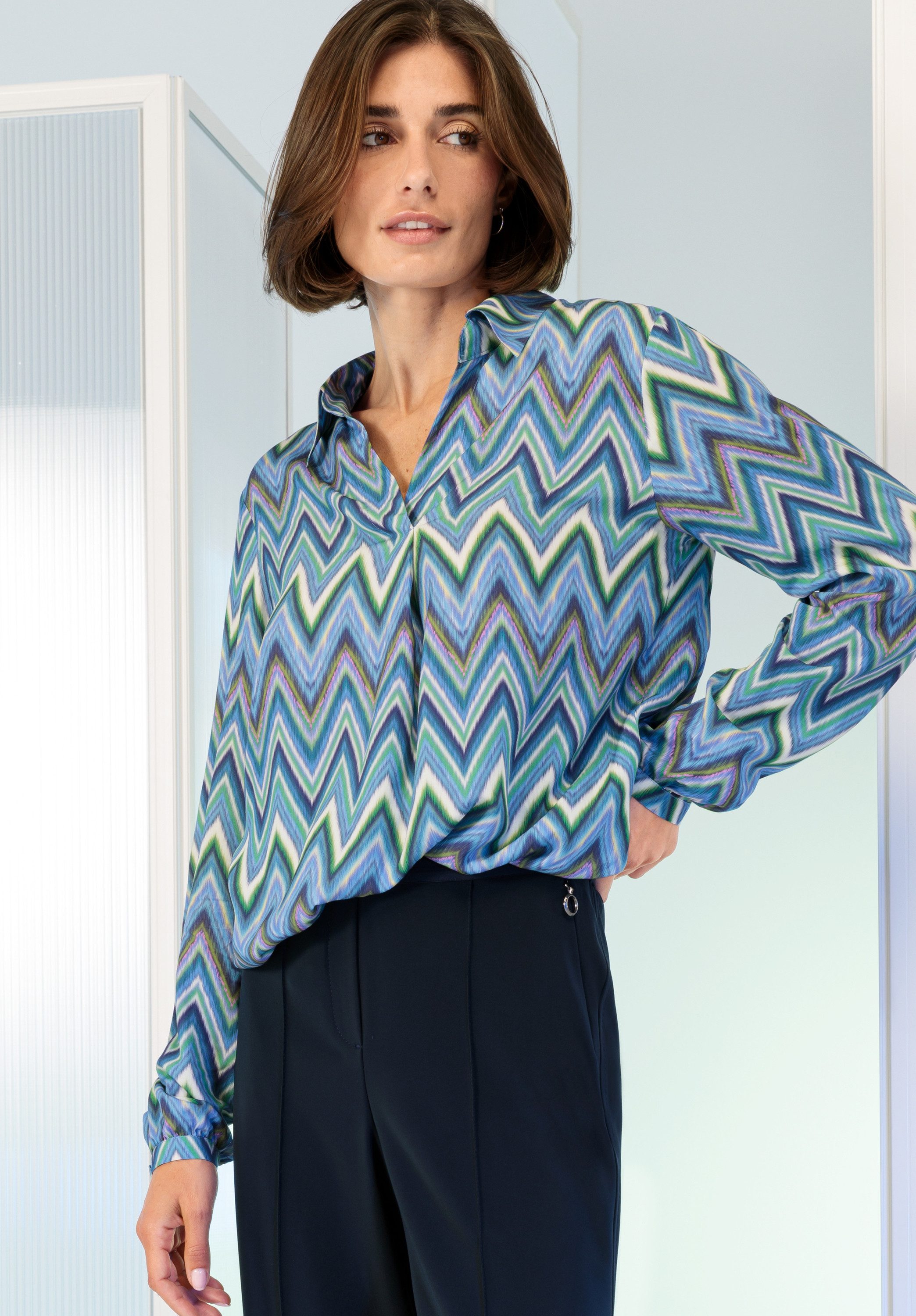 bianca Druckbluse ADINA in graphischem Allover-Print günstig online kaufen