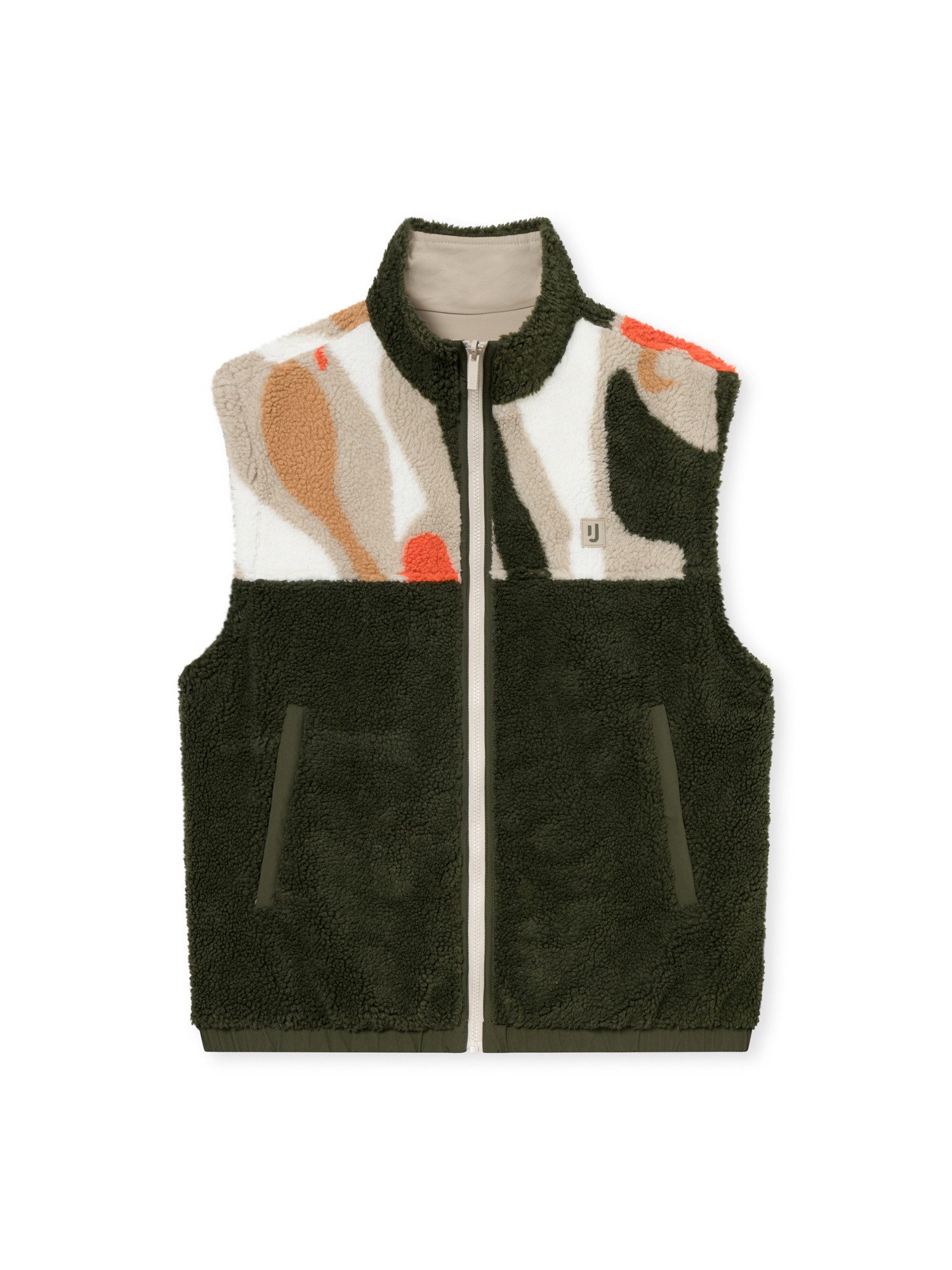 Johnny Urban Fleeceweste Bryson wendbare Teddyweste (1-tlg) Weste zum Wenden, Gemütlicher Materialmix mit Nylon & Sherpa Fleece