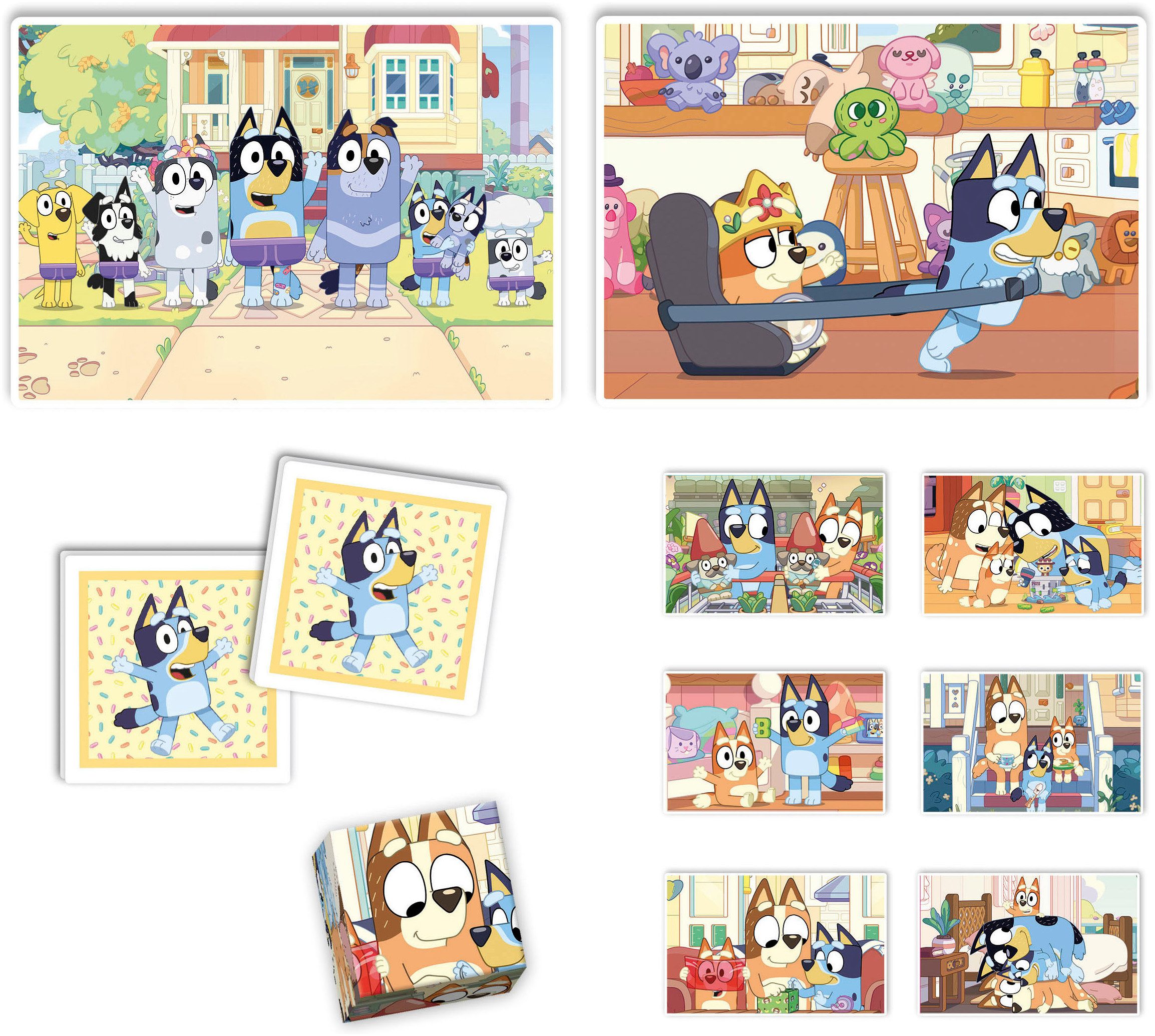 Clementoni® Puzzle Edukit, 4n1, Bluey, 78 Puzzleteile, Made in Europe