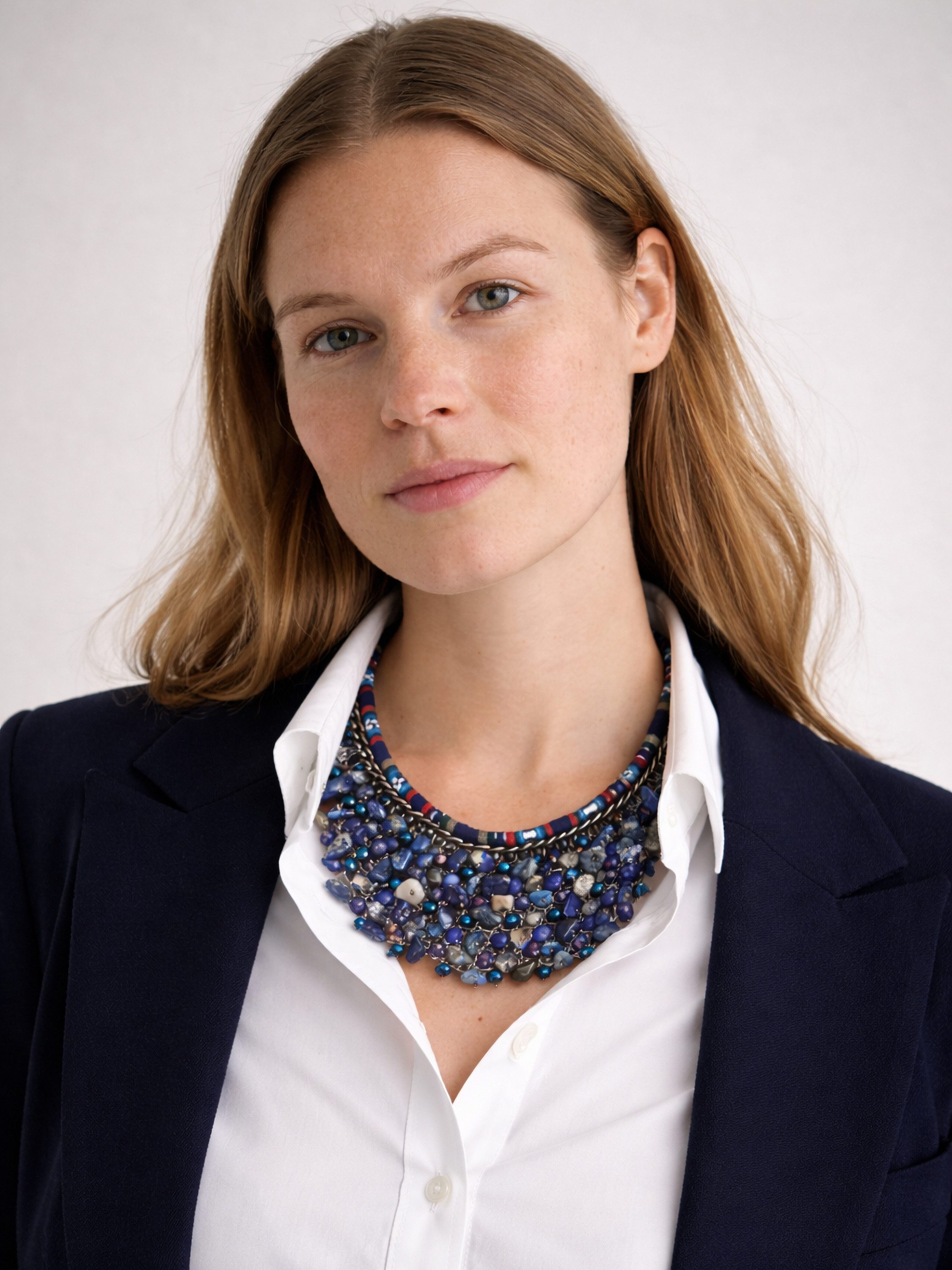 COLLEZIONE ALESSANDRO Statementkette Monika, mit Halbedelstein-Nuggets