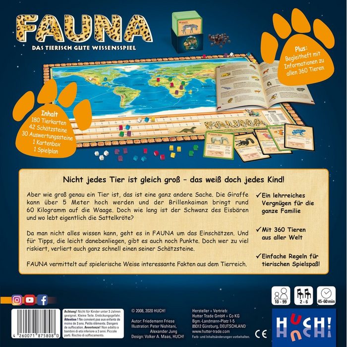 Huch! Spiel Wissensspiel Fauna PY6480