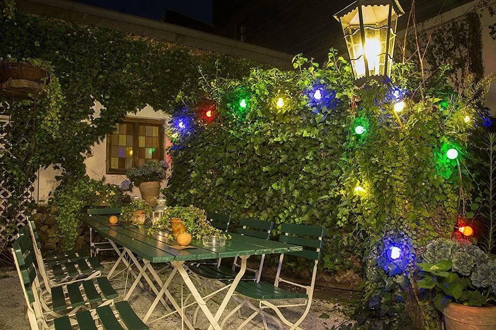 KONSTSMIDE LED-Lichterkette 2389-520 Biergartenkette bunt 20 Birnen 160ww LED