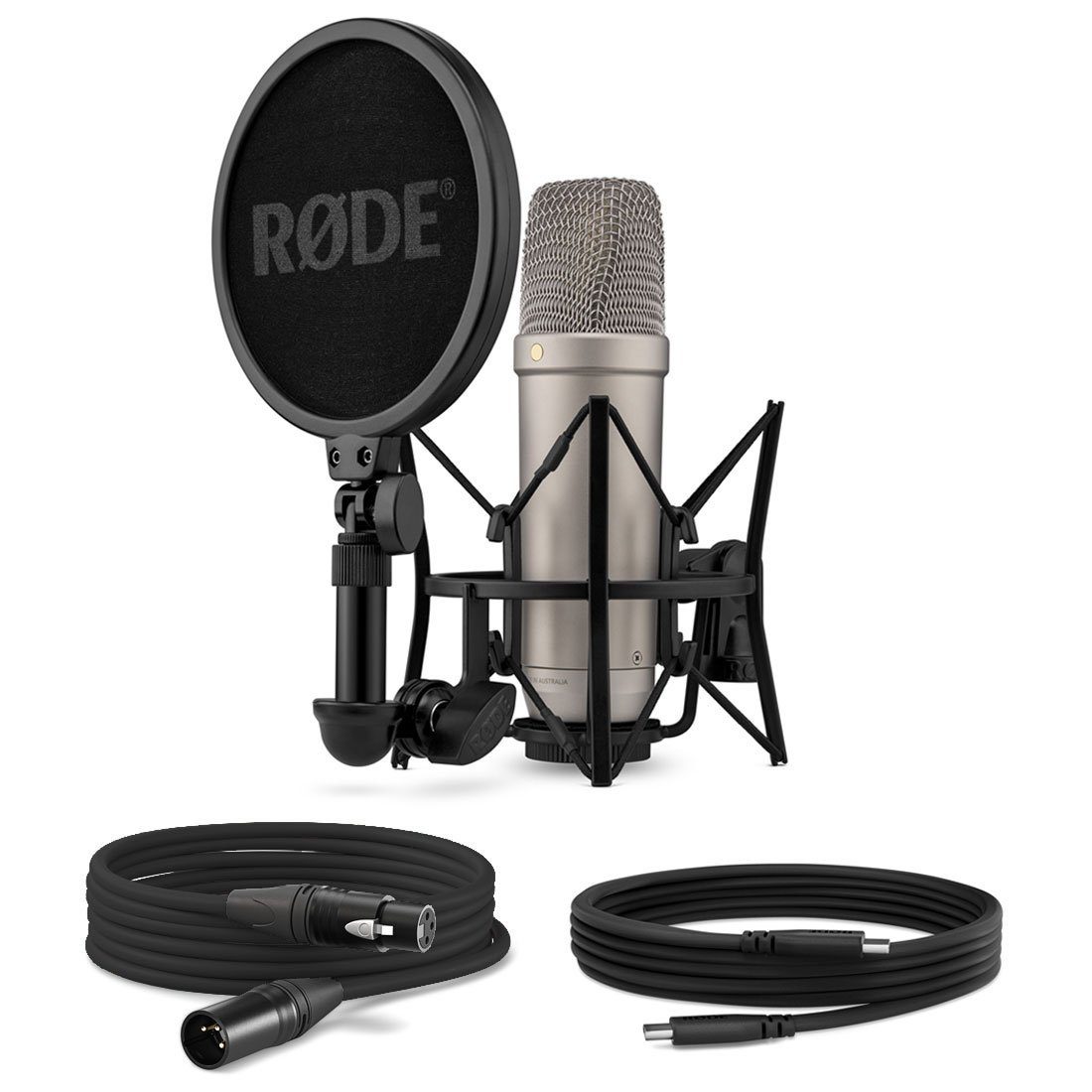 RØDE Mikrofon Rode NT1 5th Generation XLR USB Studio-Mikrofon, Vorteils-Set mit Ohrhörer