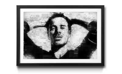 WandbilderXXL Bild mit Rahmen Michael, Schauspieler, Wandbild, in 4 Größen erhältlich