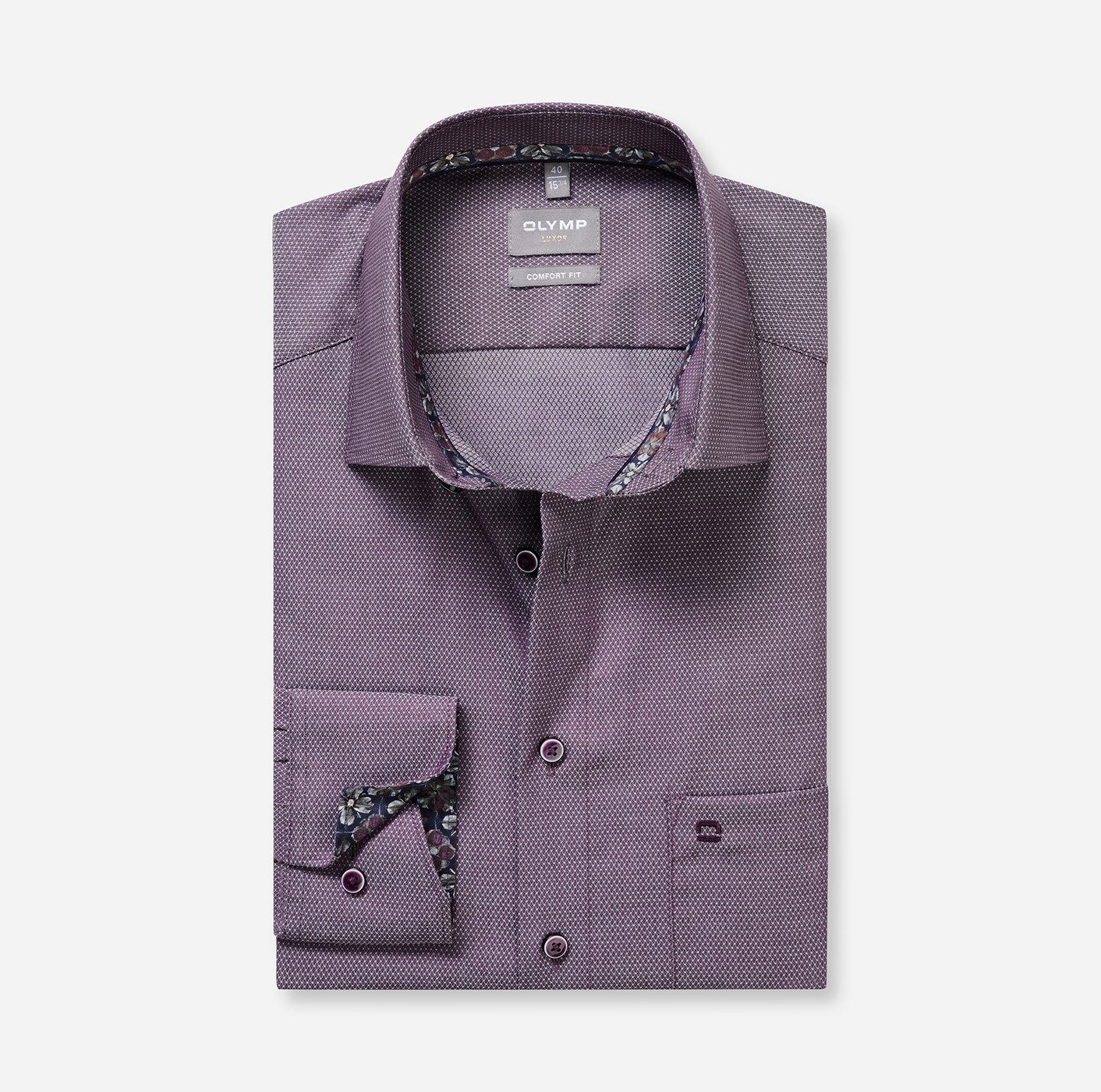 OLYMP Langarmhemd Luxor Businesshemd, comfort fit, New-Kentkragen