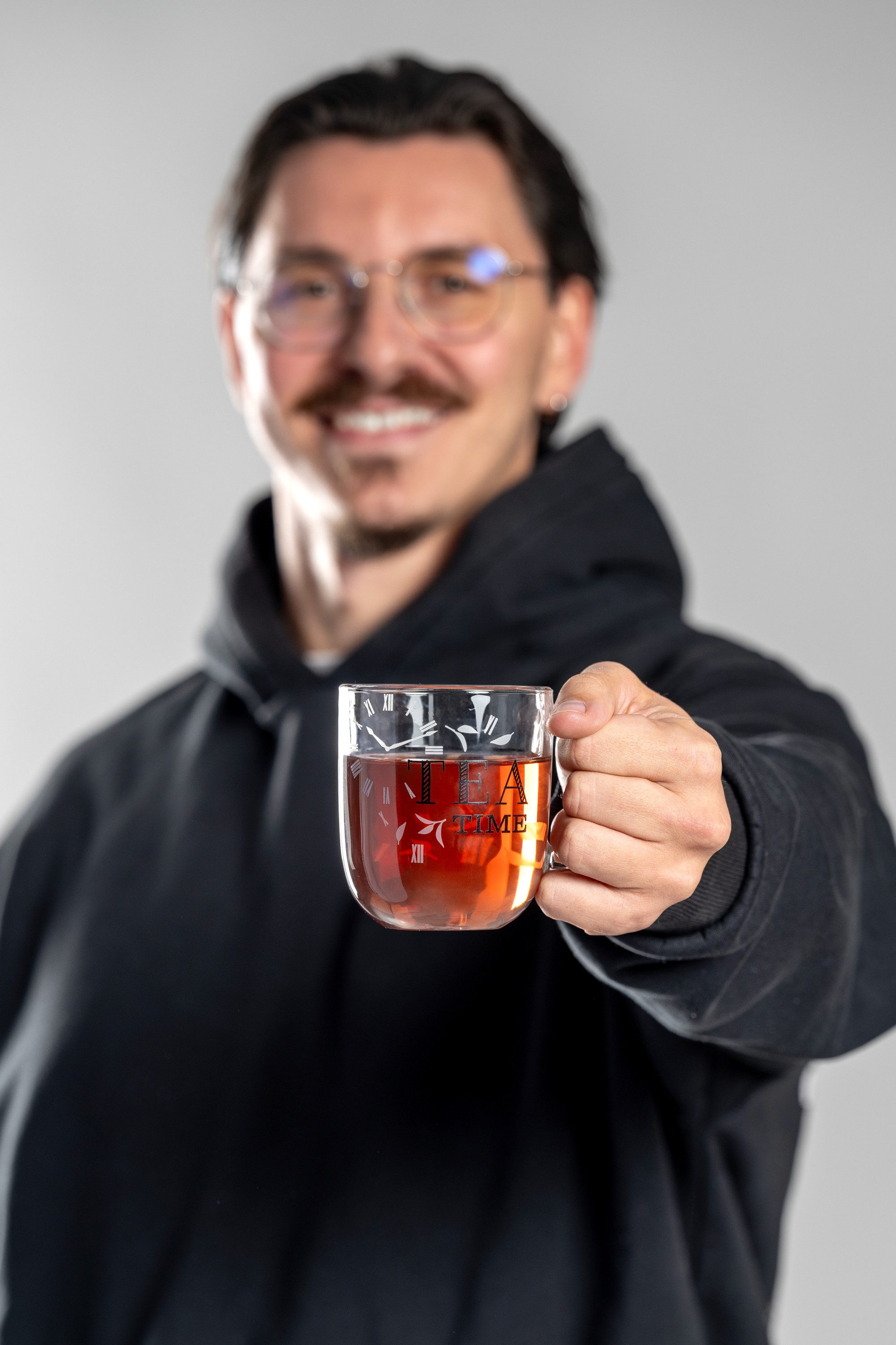 LEONARDO Tasse Becher "TEA TIME", 4er-Set, UFFICIO, 4-tlg., Glas, spülmaschinengeeignet