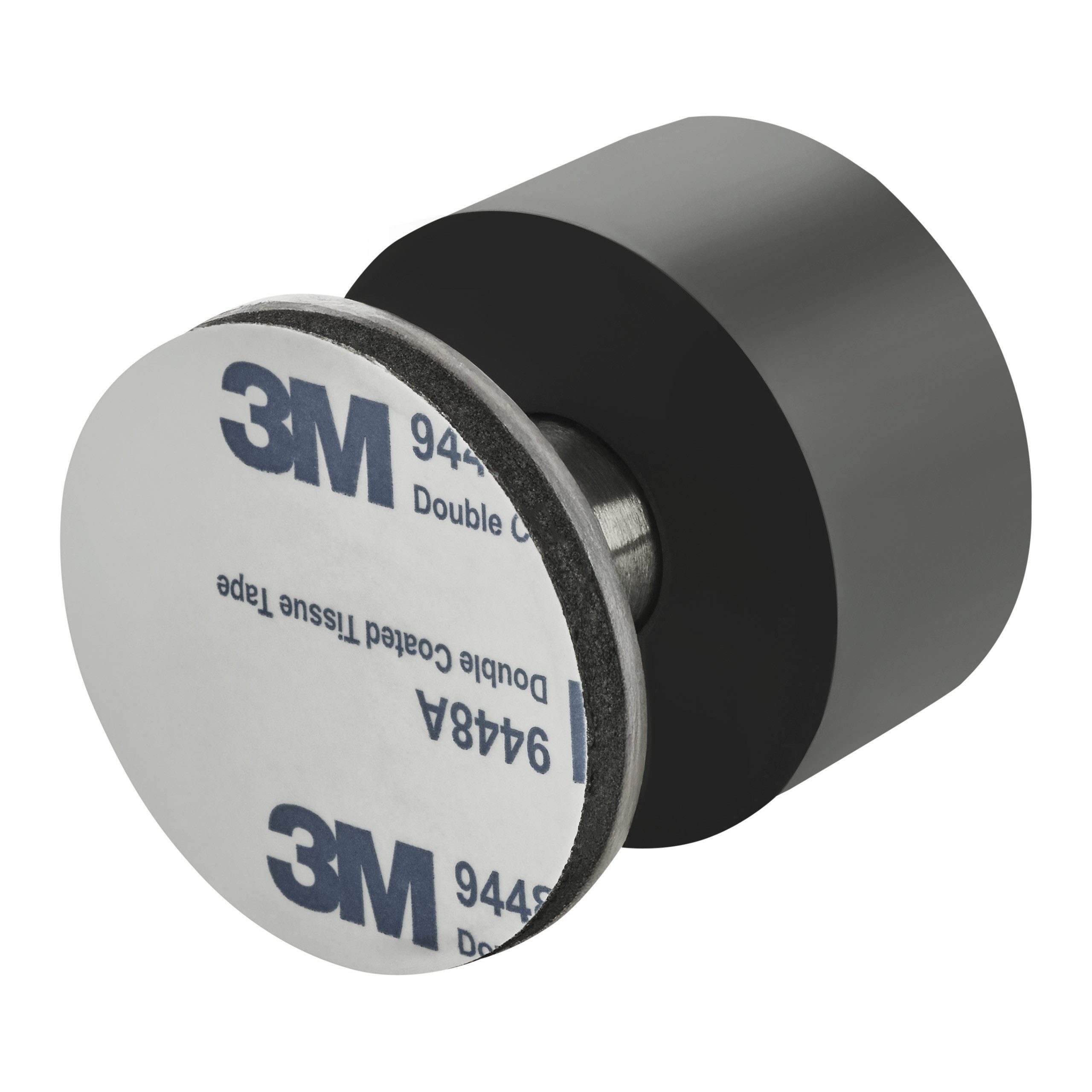 SO-TECH® Wandtürstopper HEKTOR Ø 40 mm H: 40 mm Edelstahl/schwarz Anschlagpuffer (1 St), Türanschlagpuffer Anschlagschutz, selbstklebend ohne Bohren – Bild 4 von 5