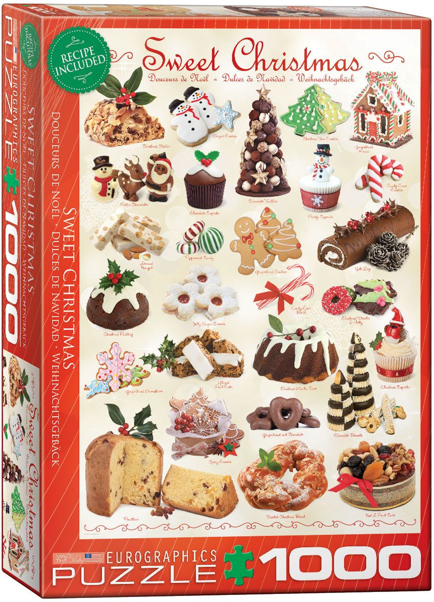 Puzzle 1000 Teile Puzzle - Puzzle - Süsse Weihnachts Leckereien, Puzzleteile