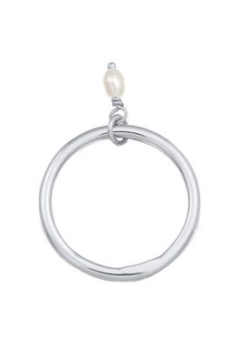 Elli Ring-Set Bandring Stapelring Perle Basic 925 Ring