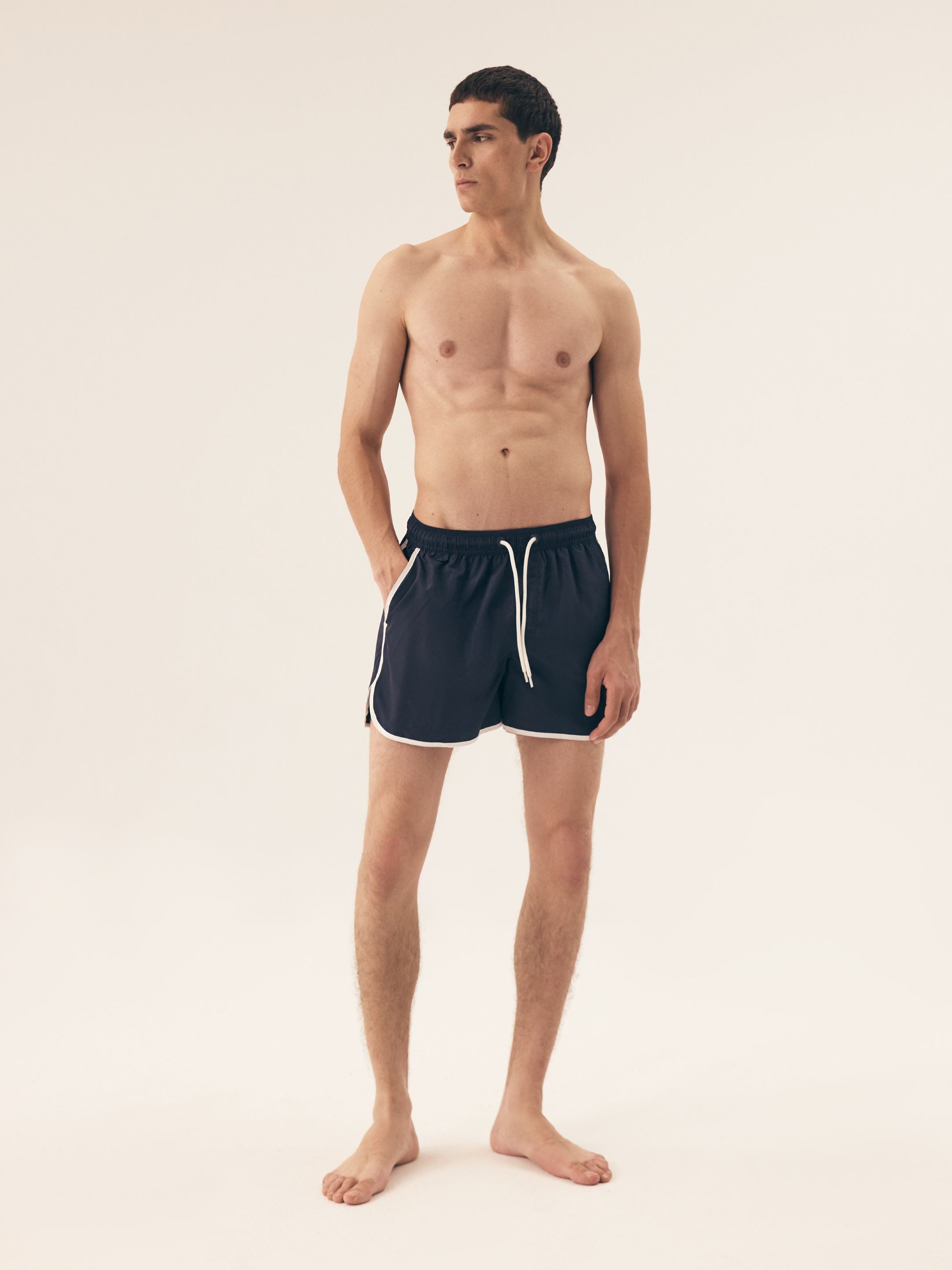 Henderson Badeshorts Bequeme Badeshorts aus elastischem Polyamid Mix im Retro Look Omaha (1-St)