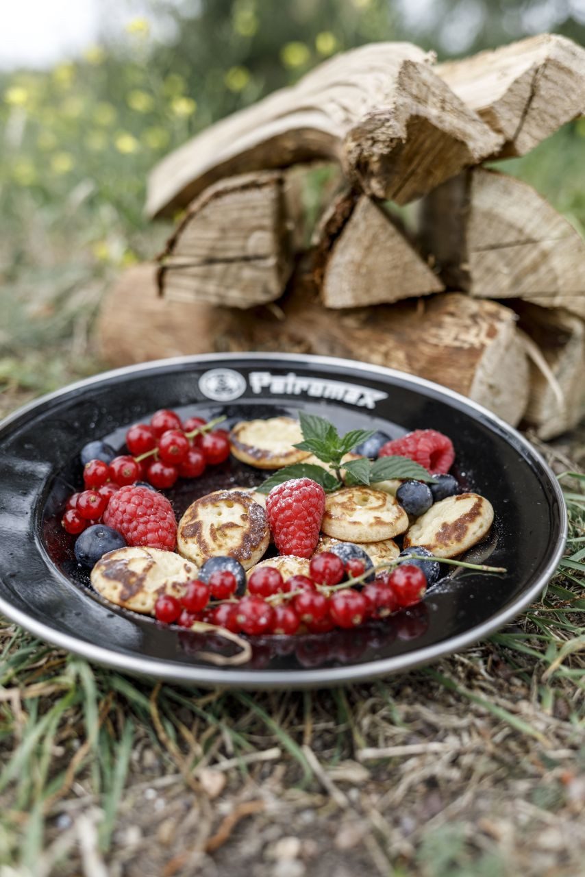 Petromax Camping-Gasgrill Petromax Teller Emaille 2er Set 22 cm schwarz