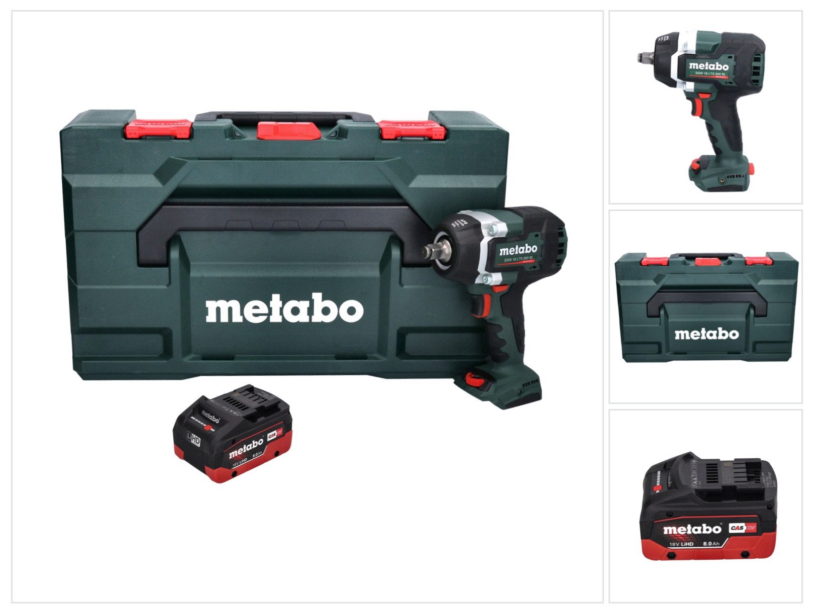 metabo Akku-Schlagschrauber SSW 18 LTX 800 BL Akku Schlagschrauber 18 V 800 Nm 1/2" Brushless
