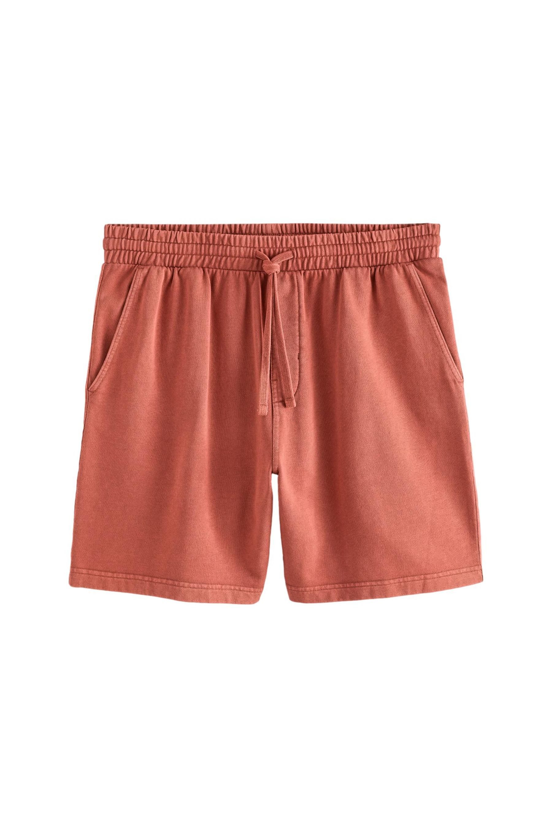 Sweatshorts Stückgefärbte Jersey-Shorts