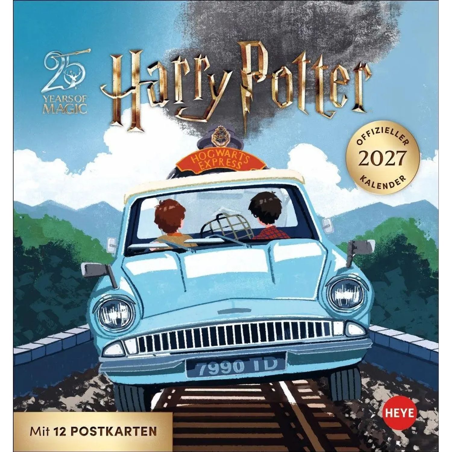 HEYE Monatskalender Harry Potter Postkartenkalender 2027