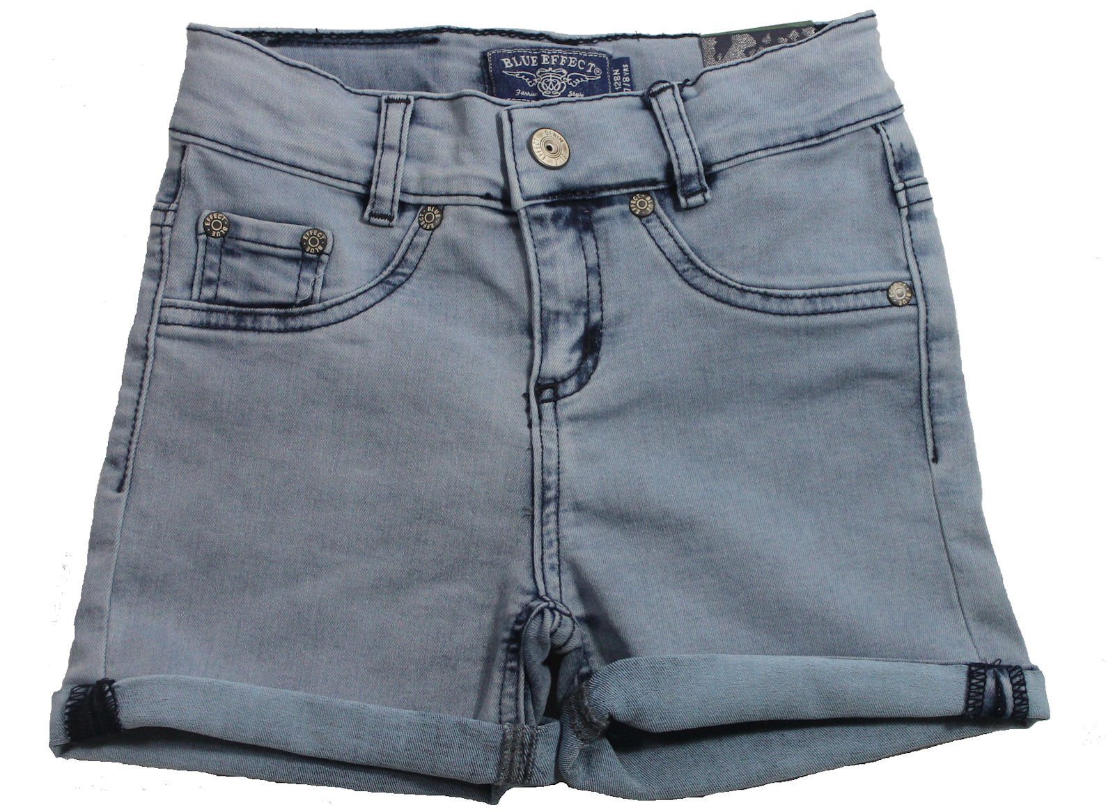 BLUE EFFECT Shorts blue effect girls Normal Shorts kurze Hose blue bleached (1-tlg)
