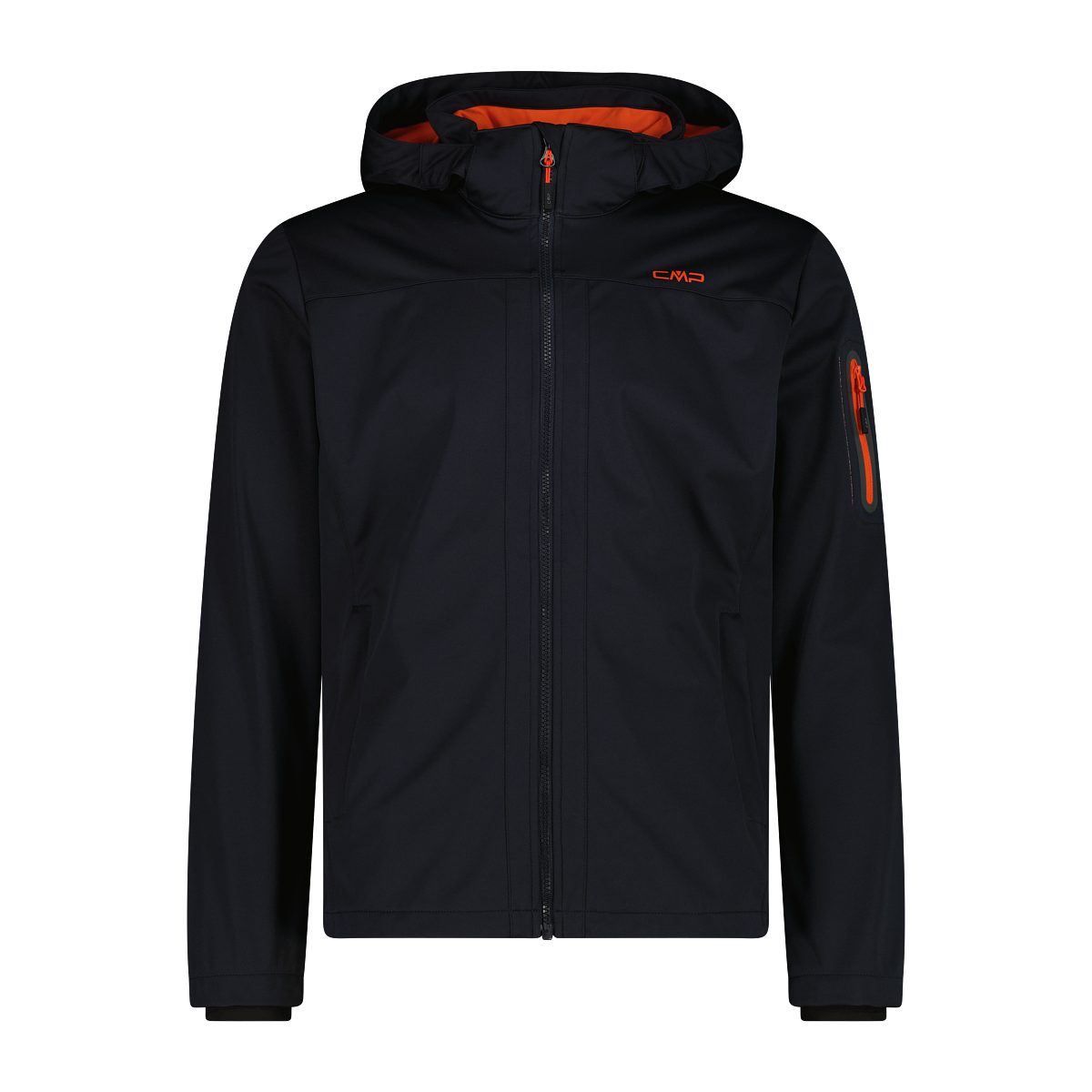 CMP Funktionsjacke MAN JACKET ZIP HOOD ANTRACITE-ORANGE