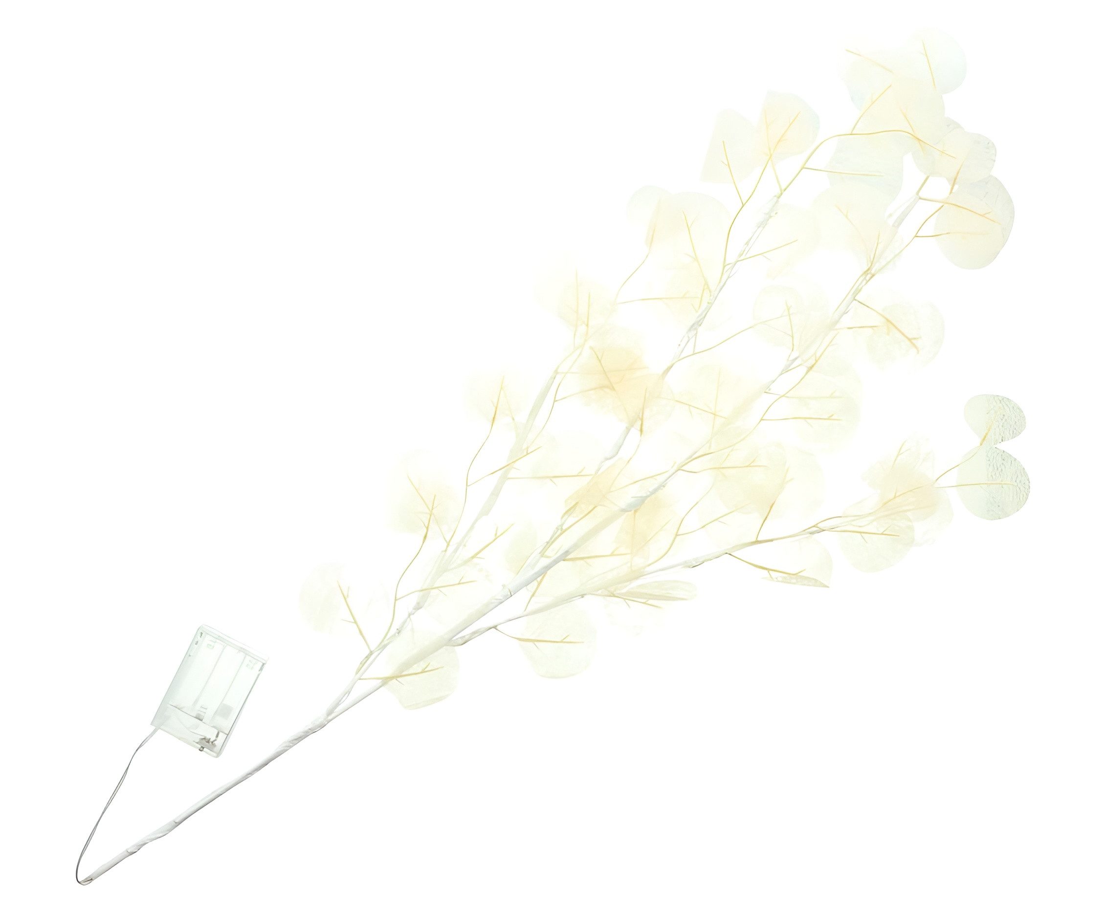 Dekoleidenschaft LED-Leuchtzweig Dekozweig "Soft" in creme, günstig online kaufen