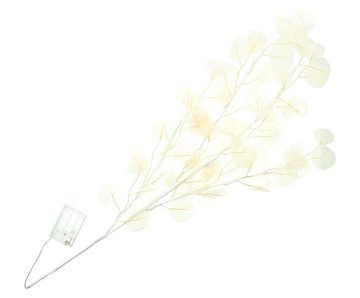 Dekoleidenschaft LED-Leuchtzweig Dekozweig "Soft" in creme, 90 cm, mit LED Beleuchtung, Kunstzweig, Kunstpflanze, Dekobündel, Blätterdeko, Leuchtdeko, Kunstast, Deko Ast