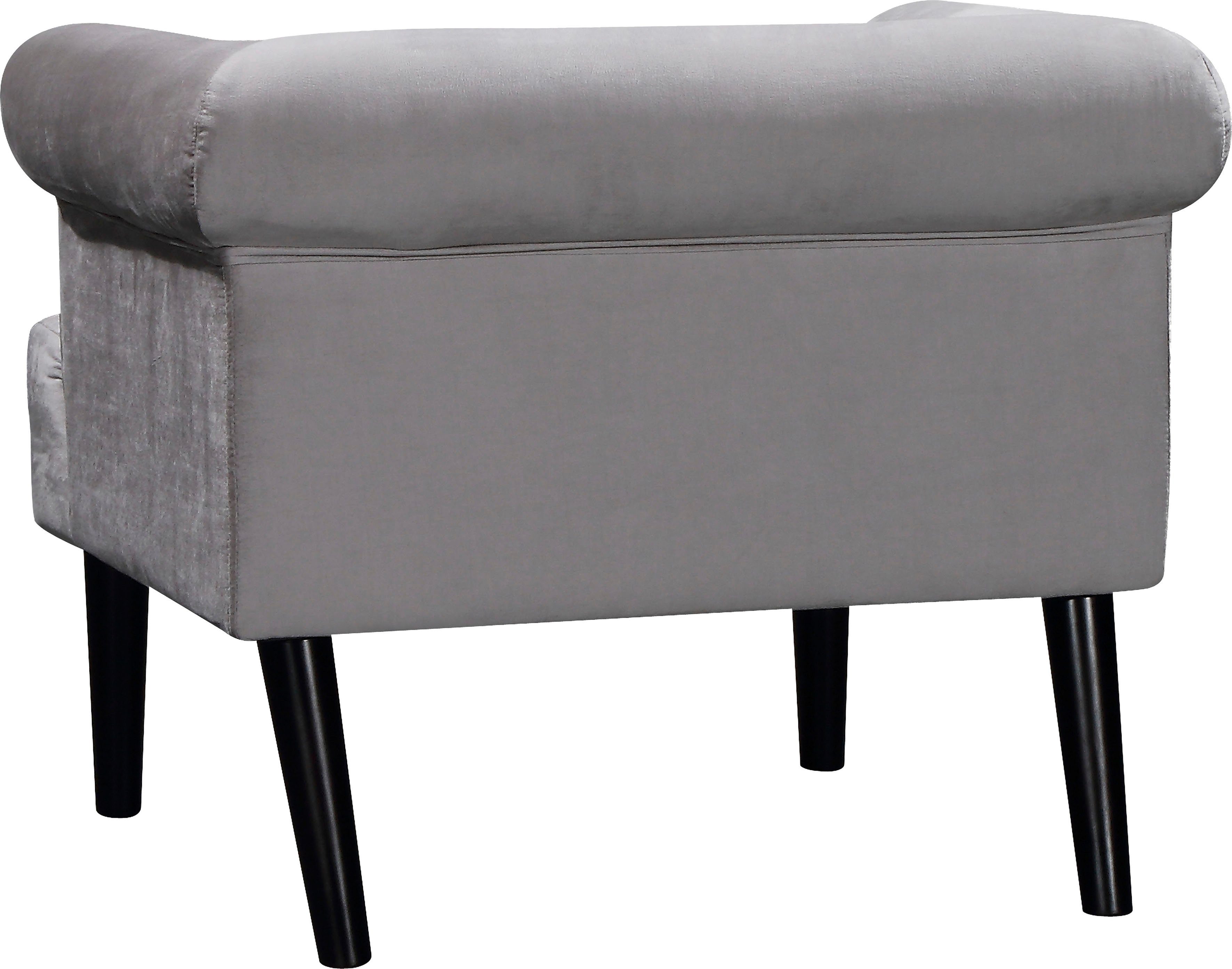 ATLANTIC home collection Sessel Charlie, Loungesessel mit Wellenunterfederung