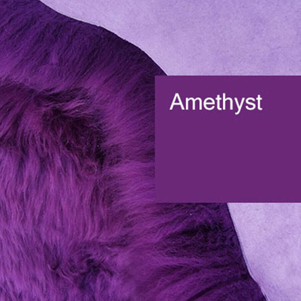 Provellus Fellteppich Öko Lammfell Schaffell Amethyst Lila Violet Felle Neu günstig online kaufen