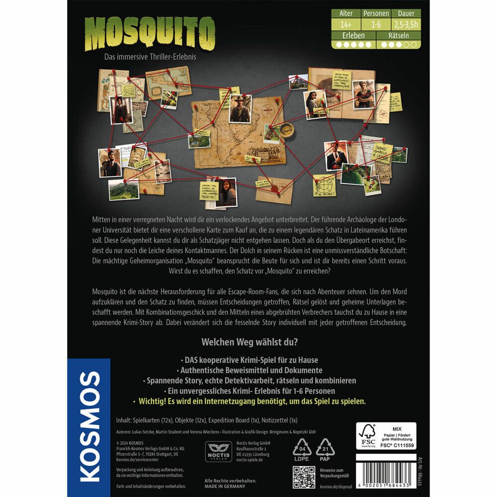 Kosmos Spiel Masters of Crime Mosquito