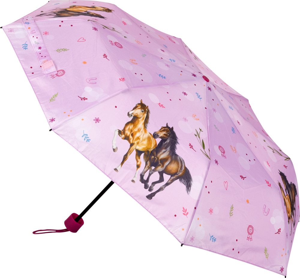 Taschenregenschirm Taschenschirm - Pferdefreunde
