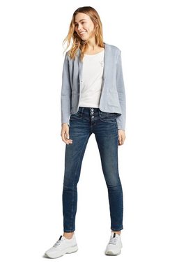 TOM TAILOR Slim-fit-Jeans Alexa Slim mit Knopfleiste und dekorativ gesteppter Passe