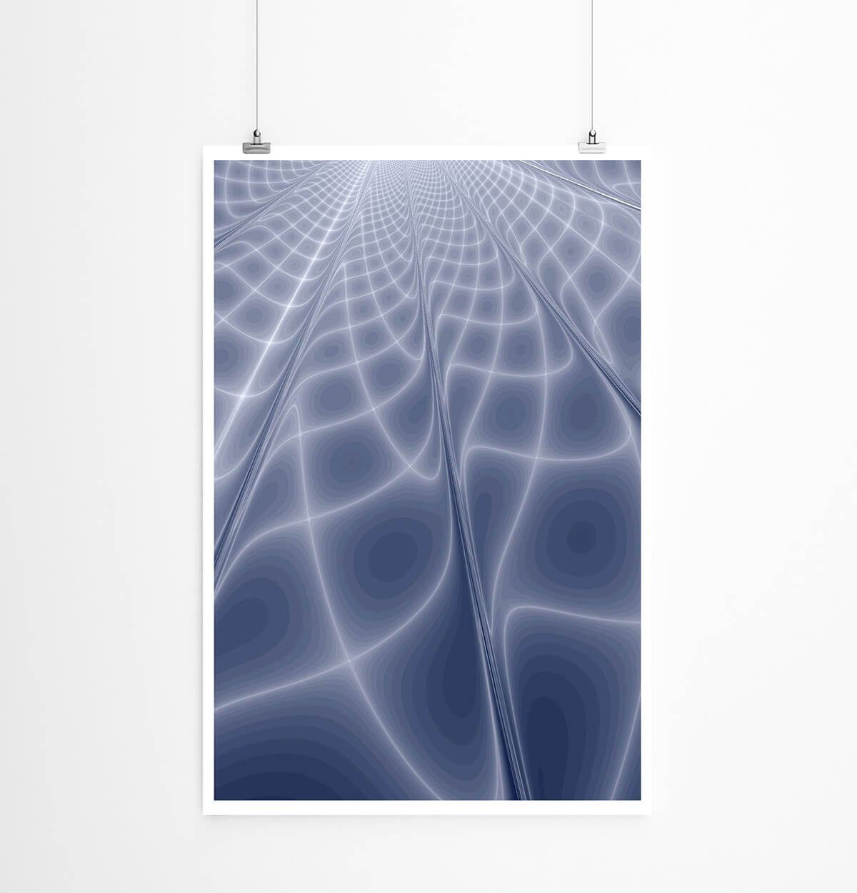 Sinus Art Poster 60x90cm Digitale Grafik Poster Lichtreflexe und Bahnen