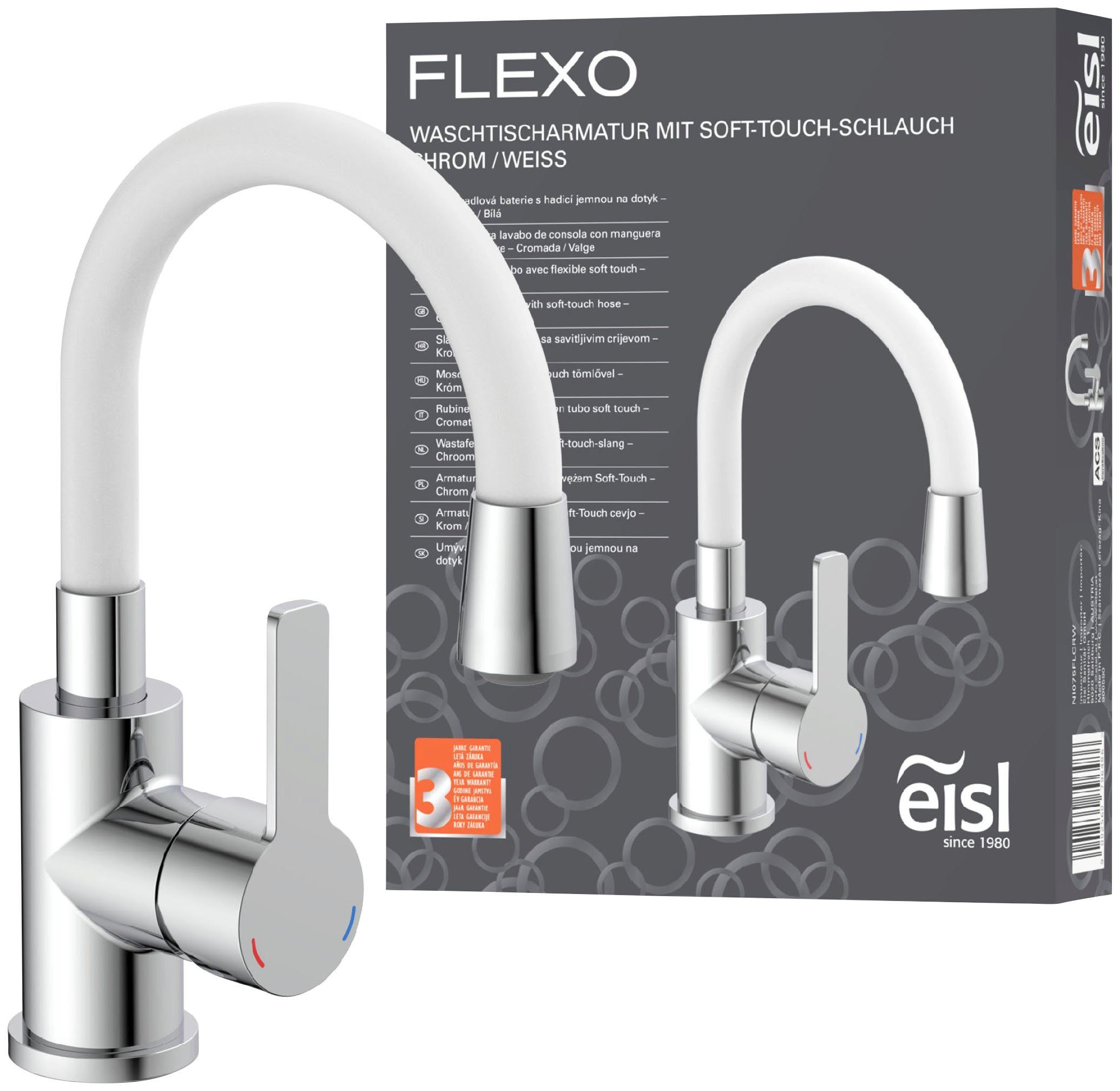 Eisl Waschtischarmatur Flexo energiesparender Wasserhahn, Mischbatterie günstig online kaufen