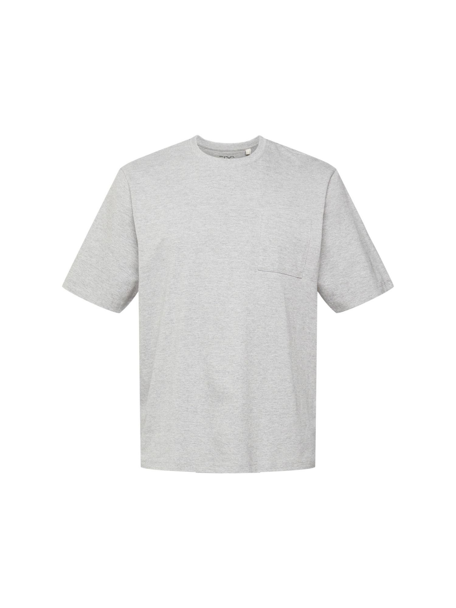 edc by Esprit Jersey, meliertem T-Shirt ECOVERO™ aus LENZING™ T-Shirt (1-tlg)
