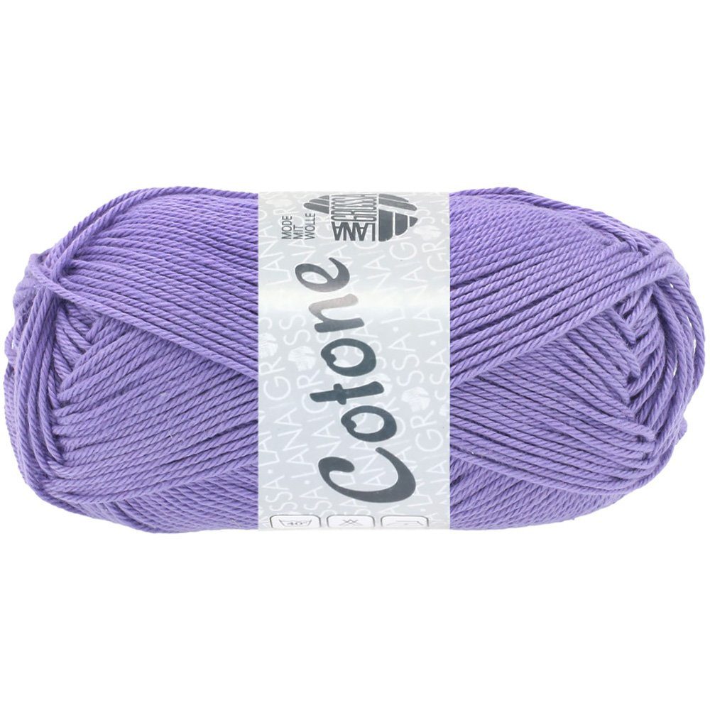LANA GROSSA COTONE Häkelwolle, 125 m (vielseitiges Baumwoll-Basicgarn), 50 g