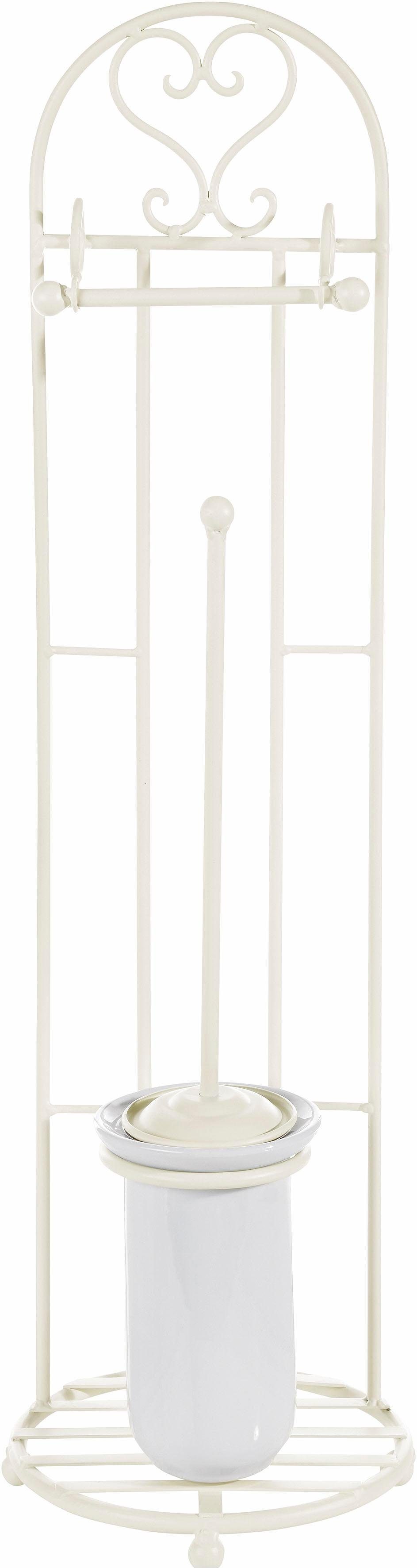 Ambiente Haus Toilettenpapierhalter Antik, antikweiß günstig online kaufen