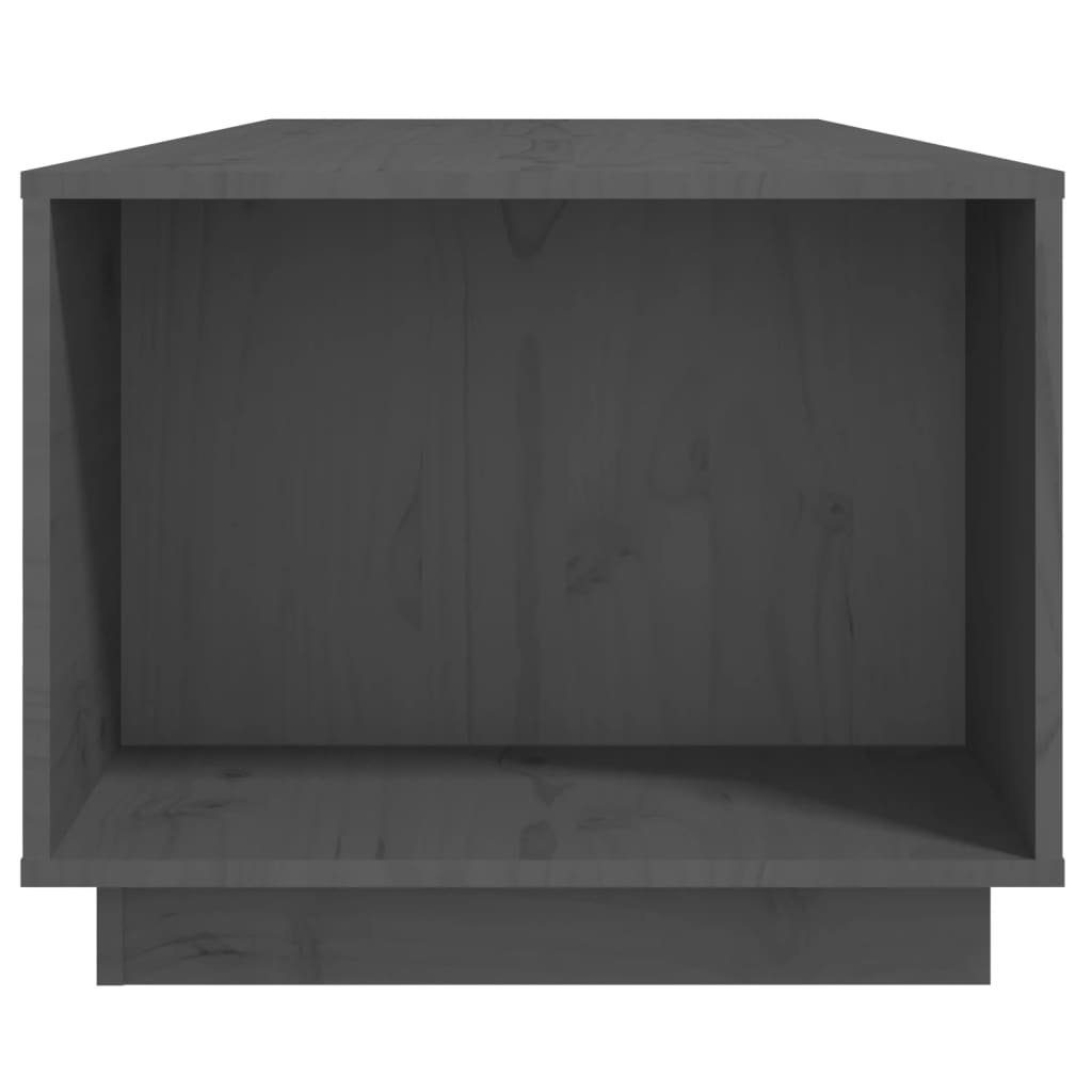 vidaXL Couchtisch Couchtisch Grau Massivholz Kiefer (1-St) Grau cm Grau | 110x50x40