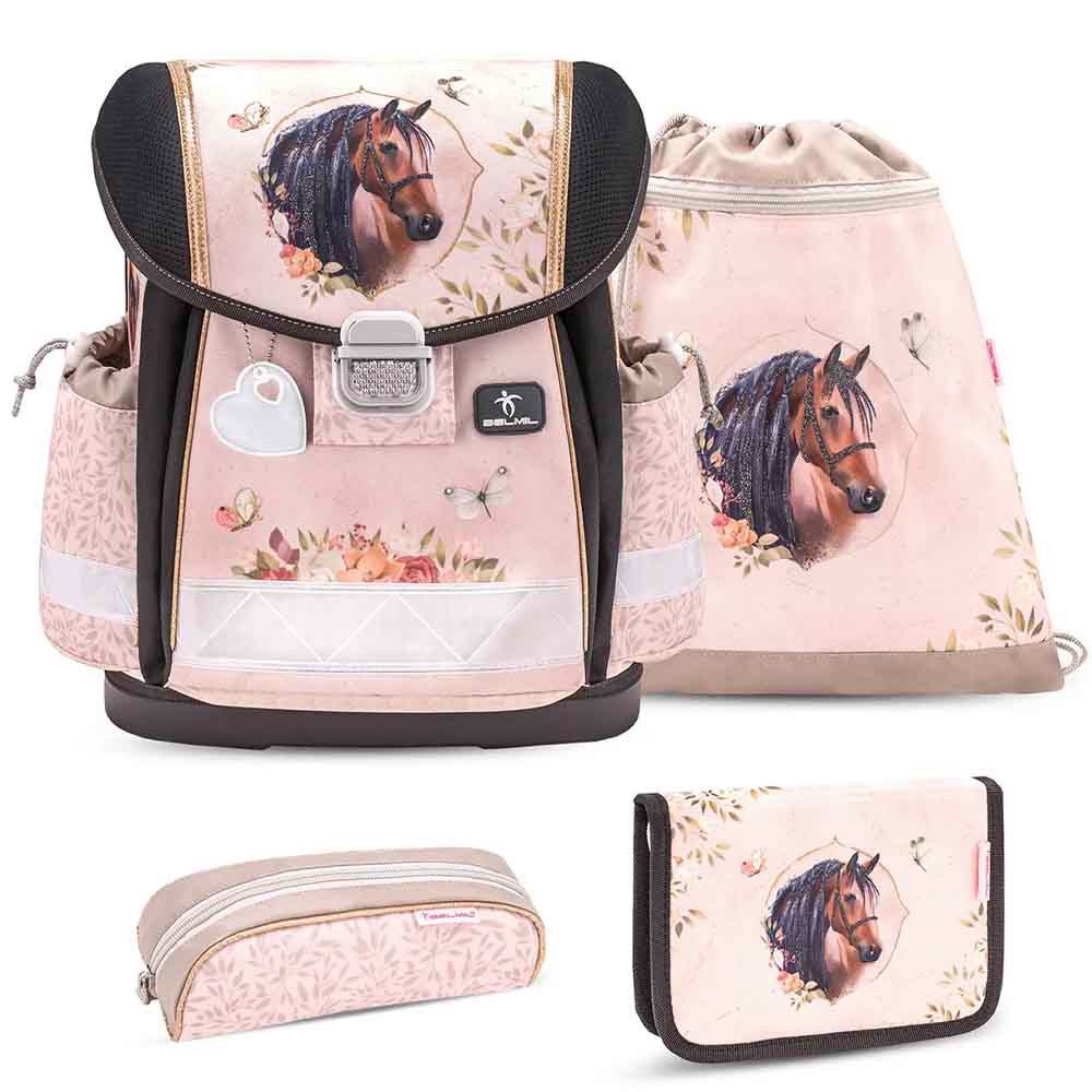 Belmil Schulranzen Set Classy 10-teilig 2025 Mädchen Horse Chestnut – Bild 2 von 5