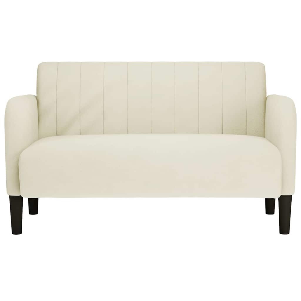 vidaXL Sofa Zweisitzer-Sofa Creme 109 cm günstig online kaufen