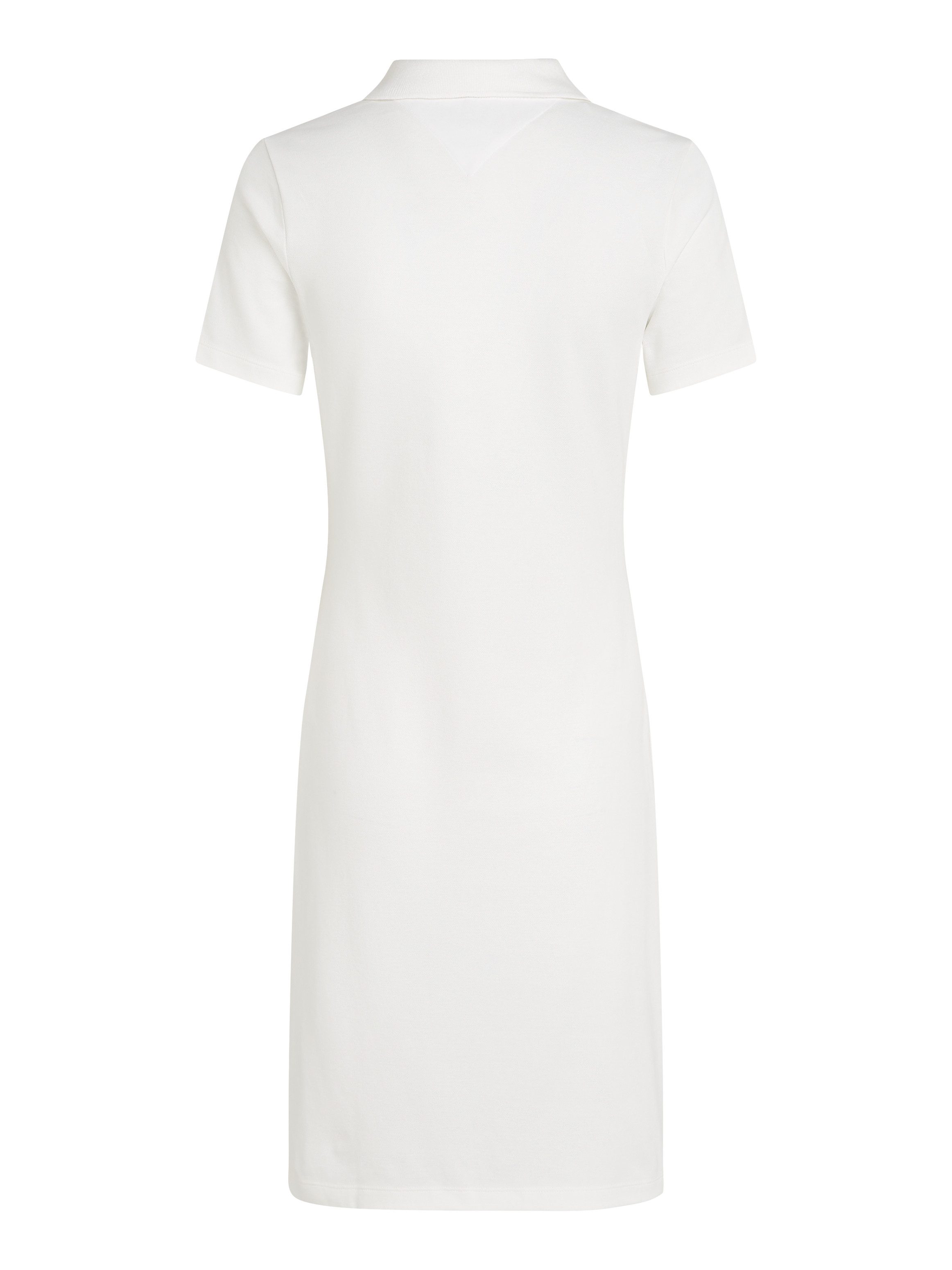Tommy Hilfiger Polokleid SLIM OPEN NK POLO DRESS SS mit gestickter Tommy Hilfiger Flagge – Bild 5 von 5