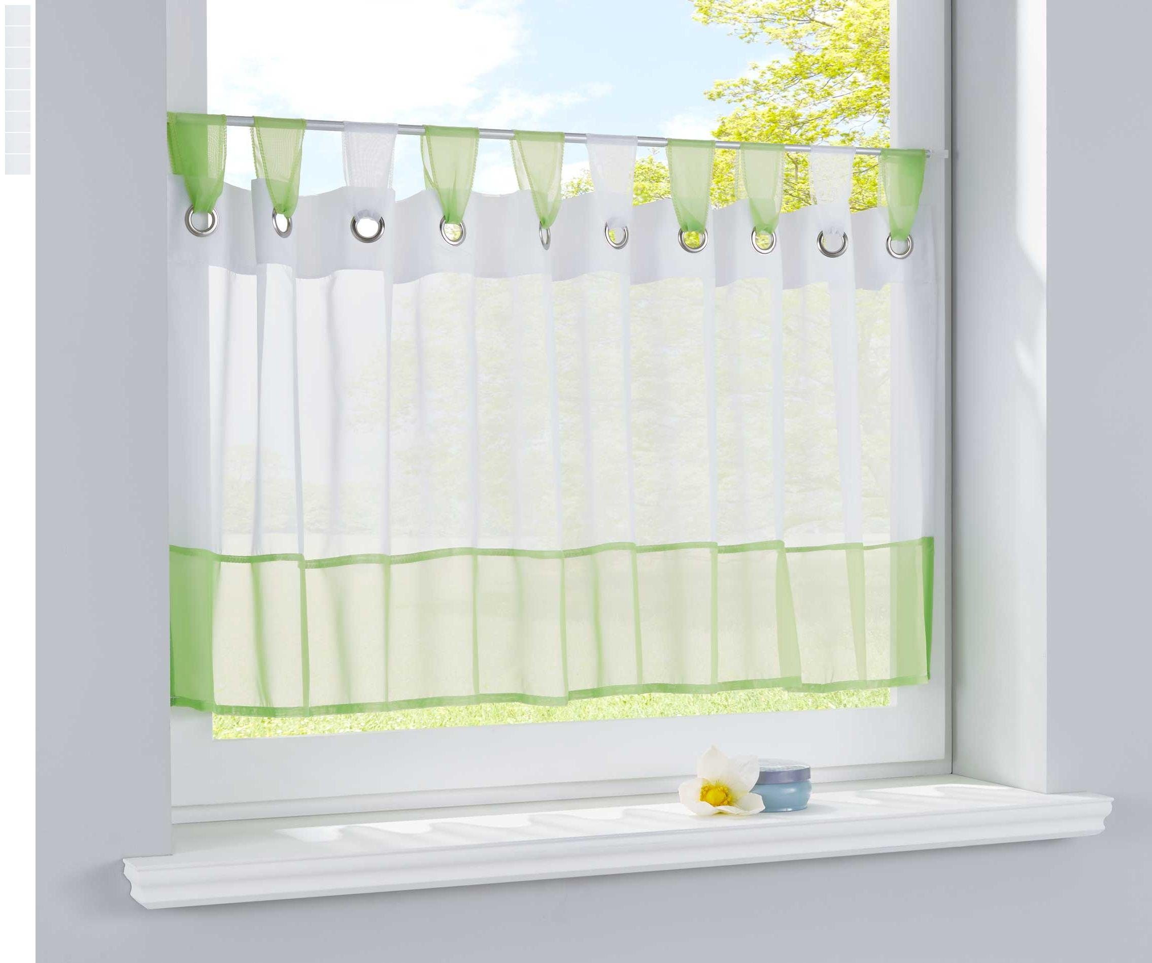 Gardinenbox Scheibengardine, Schlaufen (1 St), transparent, günstig online kaufen