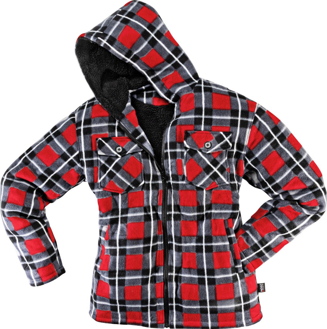 Willax Arbeitsjacke safety&more Thermojacke Galaxy rot-schwarz