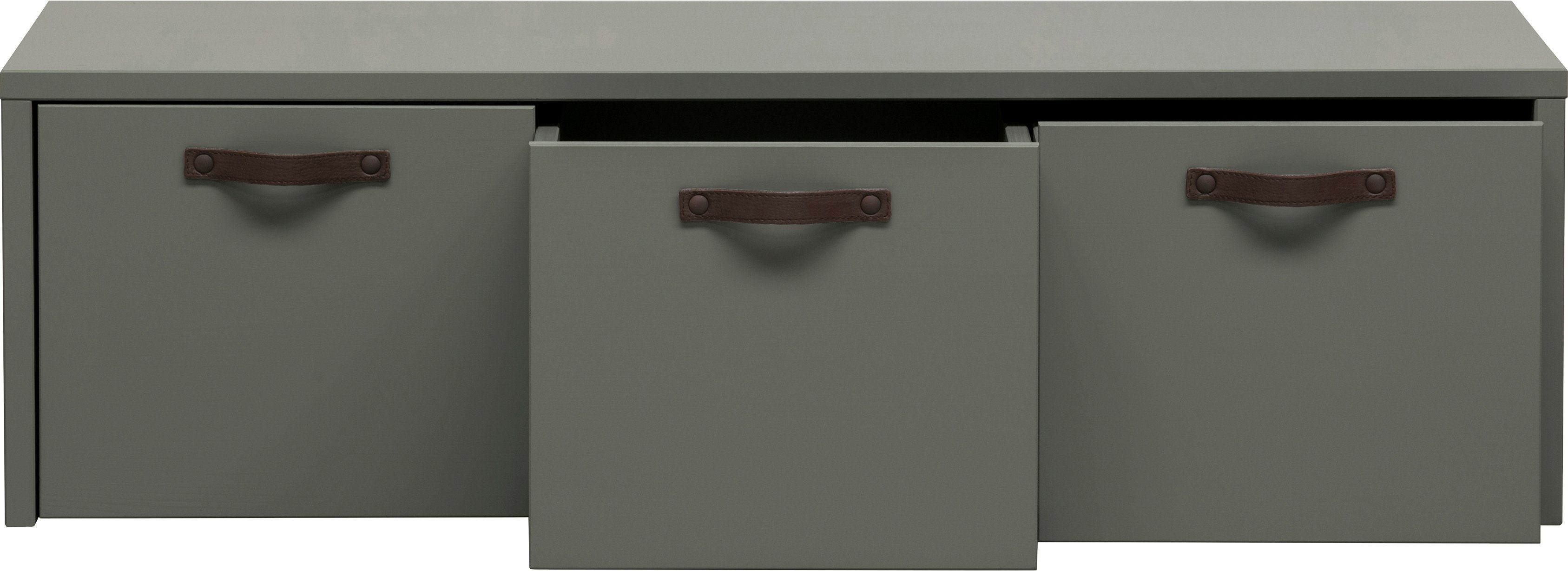 WOOOD Truhenbank Stage, Sitzbank, drei geräumige Behälter, Breite 120 cm