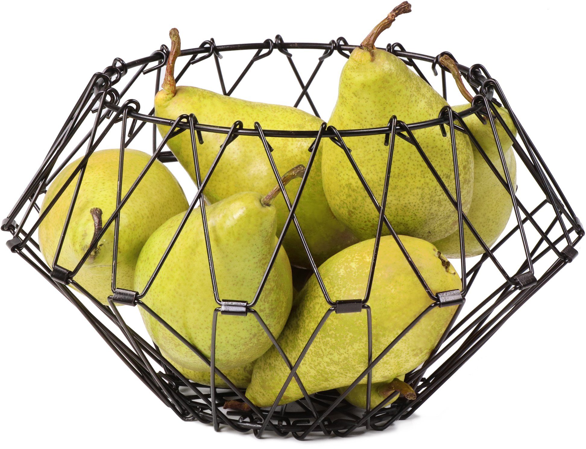 STONELINE Obstschale Flexi Korb, Metall, faltbar