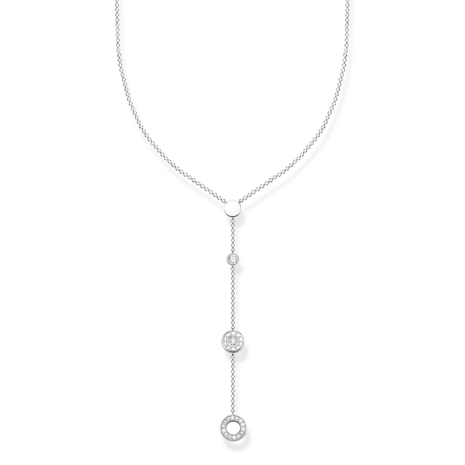 THOMAS SABO Y-Kette Kreise mit Weißen S...