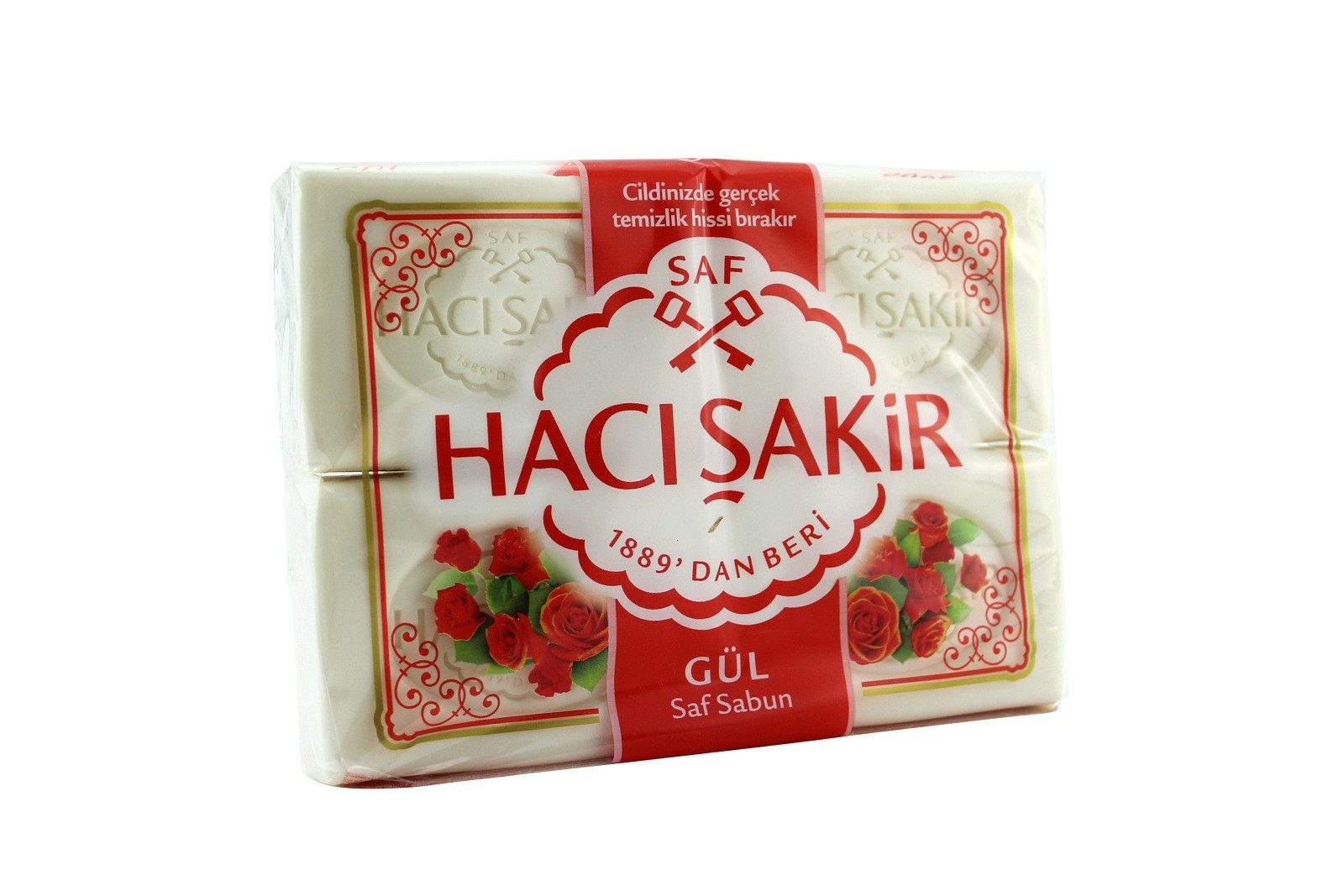 Haci Sakir Seifen-Set Kernseife »Haci Sakir« Rose 4x 150 g, 4-tlg., mit Rosenduft