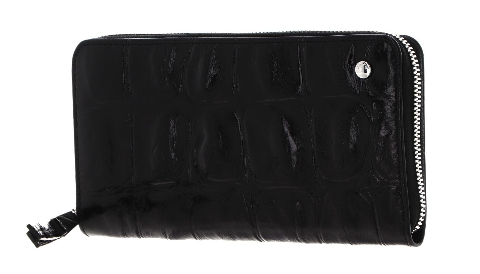 Abro Geldbörse Leather Primitivo Black / Nickel