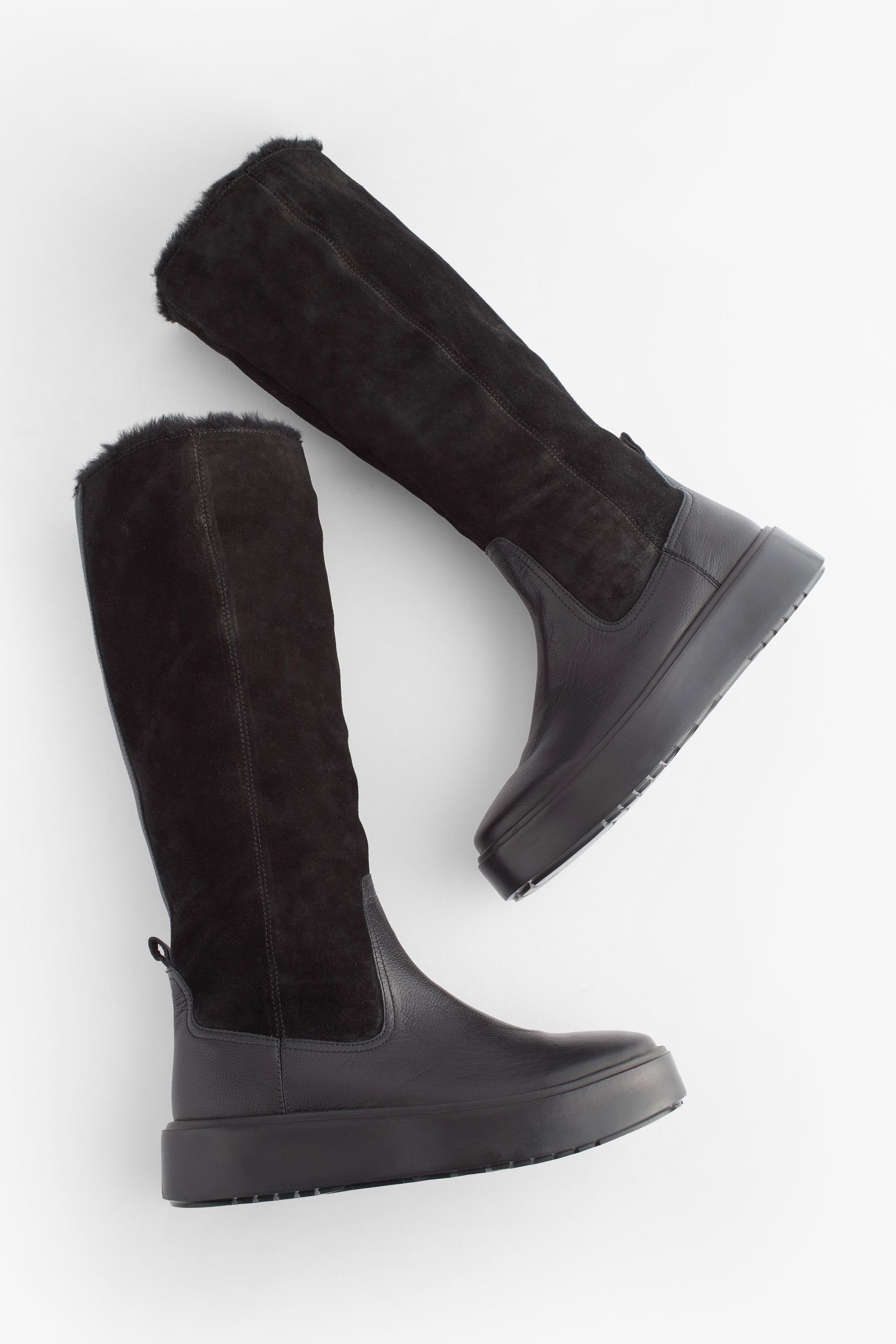 Next Forever Comfort® Kniehohe Kunstfellstiefel Stiefel (1-tlg)
