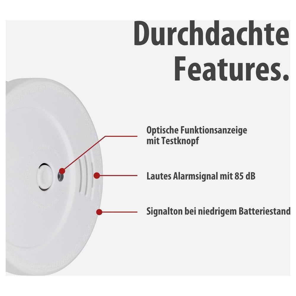 Brennenstuhl Rauchwarnmelder 1290080 Rauchmelder