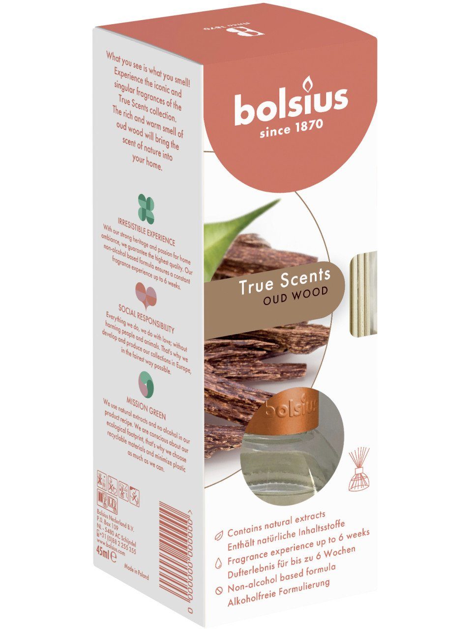 Bolsius Raumduft Bolsius Raumduft True Scents Oud Wood 45 ml