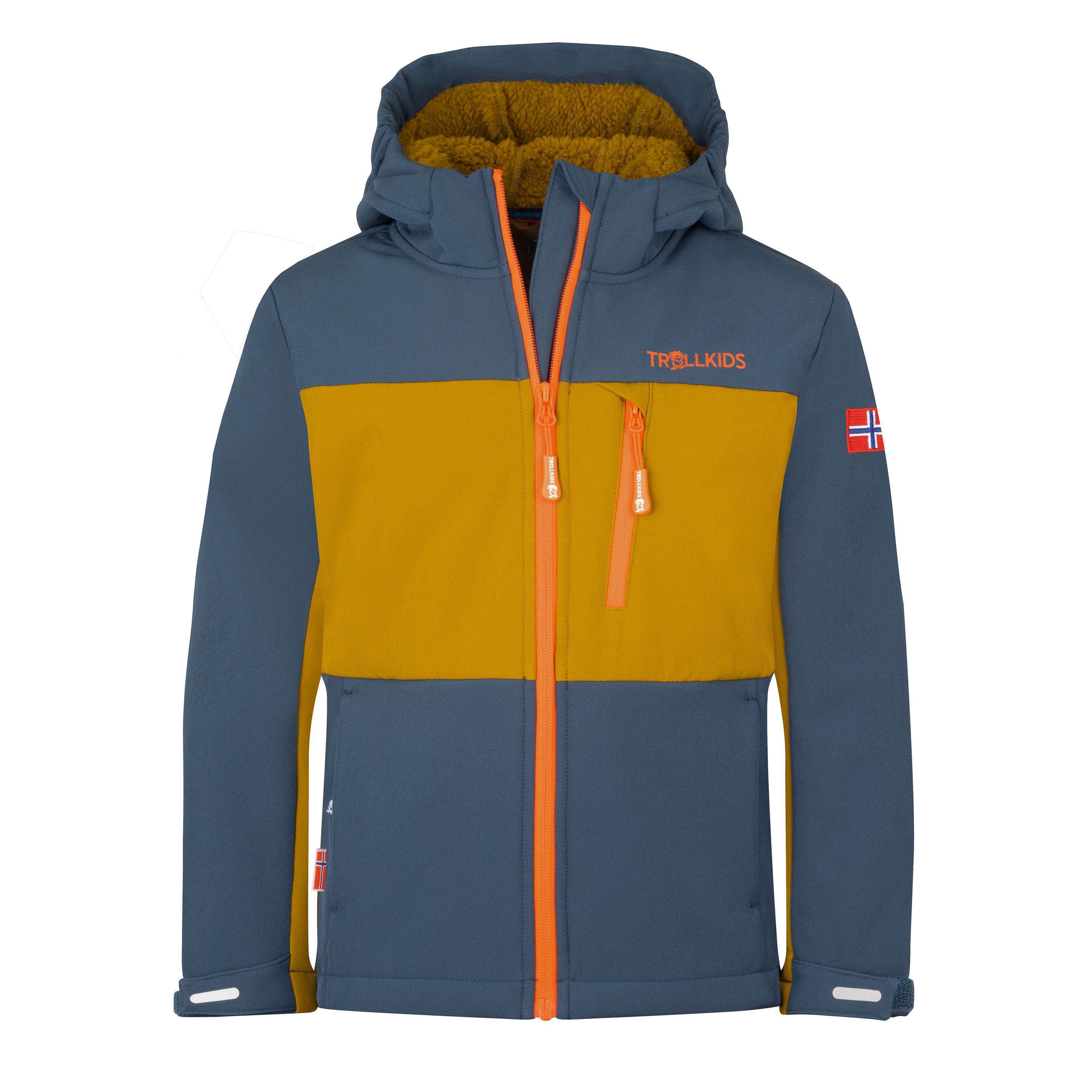 TROLLKIDS Softshelljacke Bergsfjord Warmes Highloft-Fleecefutter