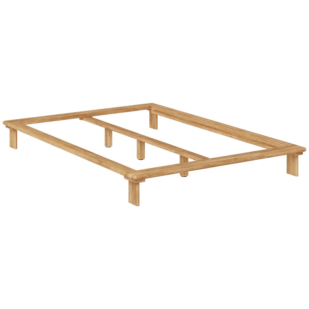 skølm Futonbett Skald aus Massivholz Eiche (Natur, 140x200 cm), Massivholzbett geölt & lackiert, auch in 180x200 cm verfügbar