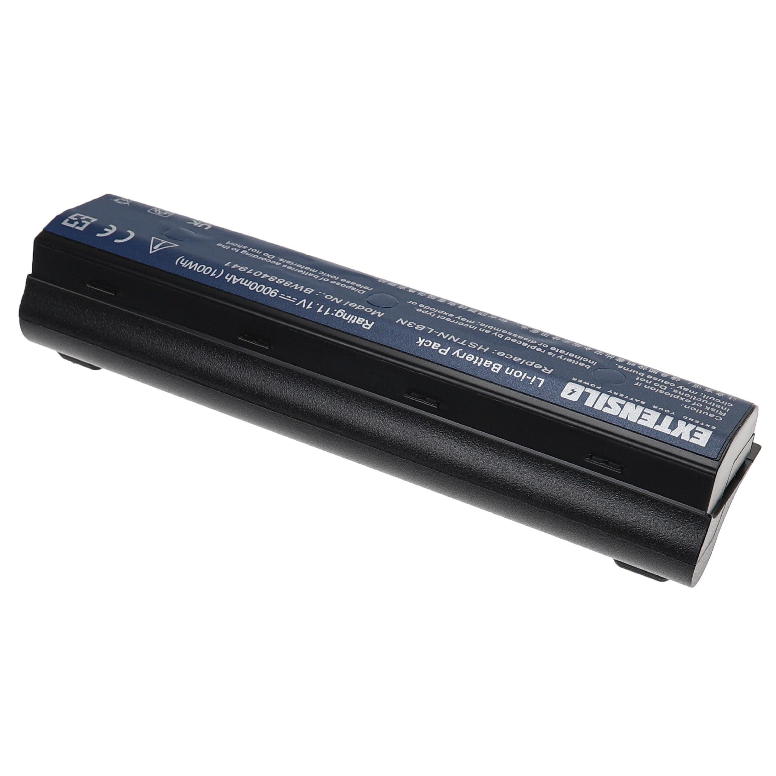 dv6-7227sa, dv6-7227nr, für dv6-7229nr, Envy Extensilo 9000 mAh HP passend Laptop-Akku dv6-7228nr,