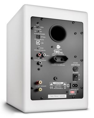 Wavemaster TWO PRO 2.0 Regal-Lautsprecher (Bluetooth, 110 W, IR-Fernbedienung, Auto Switch, Subwoofer-Ausgang)